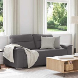 Canapea cu 2 locuri, gri, 180x81x84 cm, piele ecologica GartenMobel Dekor
