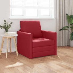 Pat canapea 60cm Rosu Vin Piele artificiala GartenMobel Dekor