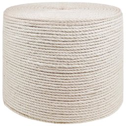 Franghie din iuta 4 Alb 100% jute Tossa GartenMobel Dekor