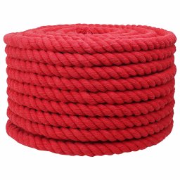 Sfoara Rosu 1,6 x 1,6 x 2500 cm Bumbac GartenMobel Dekor