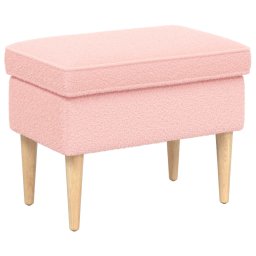 Taburet Roz 55 x 35 x 41 cm Bouclé GartenMobel Dekor