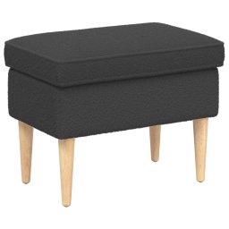 Taburet Gri închis 55 x 35 x 41 cm Bouclé GartenMobel Dekor