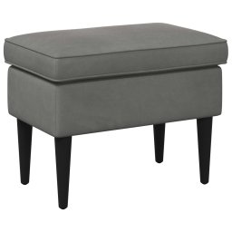 Taburet Gri închis 55 x 35 x 41 cm Catifea GartenMobel Dekor