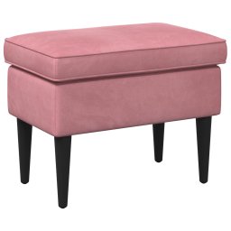 Taburet Roz 55 x 35 x 41 cm Catifea GartenMobel Dekor