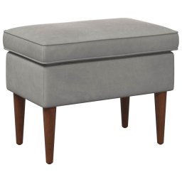 Taburet Gri deschis 55 x 35 x 41 cm Catifea GartenMobel Dekor