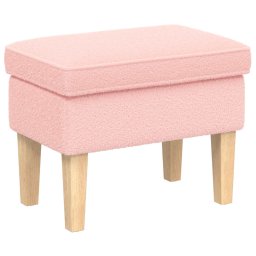 Taburet Roz 55 x 35 x 41 cm Bouclé GartenMobel Dekor