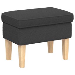 Taburet Gri închis 55 x 35 x 41 cm Bouclé GartenMobel Dekor