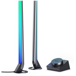 set 2 buc lampa led govee h6047 rgbic wi-fi gaming light bars with smart controller, wifi