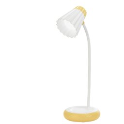 lampa de birou led home h-612, acumulator 1200mah, control touch, 3 moduri, incarcare usb, 3w - galben
