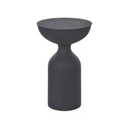 Produs Resigilat Masuta laterala Re-Bloom Cota, metal, 36x36x56 cm, 10 kg, negru - Verificat A
