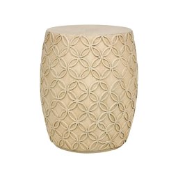 Produs Resigilat Masuta laterala Re-Bloom Zogno, oxid de magneziu/fibra de sticla, 33x33x47 cm, 100 kg, bej deschis - Verificat A
