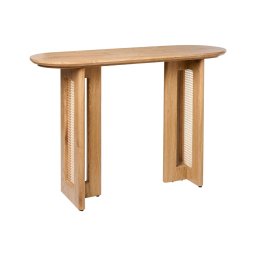 Produs Resigilat Masa tip consola Re-Bloom Karlo, MDF/ratan, 120x40x80 cm, 50 kg, natur - Verificat A