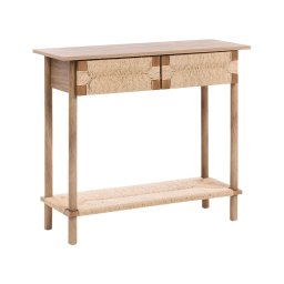 Produs Resigilat Masa tip consola Re-Bloom Bondi, PAL/textil/lemn pin/PVC, 94x36x78 cm, 20 kg, natur - Verificat A