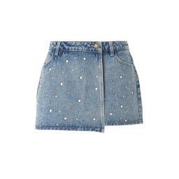 ONLY Fusta Onltexas Studded RegSkort Bj 15371189 BS 541 light medium blue denim