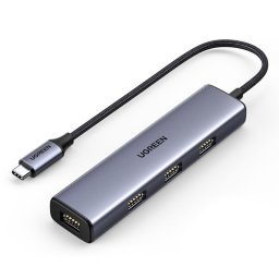 Hub Ugreen USB Type C - 4x USB 3.2 Gen 1 silver (CM473 20841)