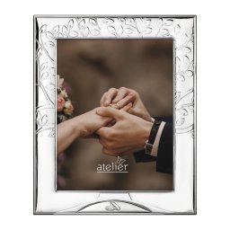 Rama foto Argint "Arborele Vietii" - verighete cadou Nunta 20x25 cm