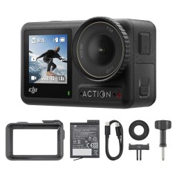 Camera video sport DJI Osmo Action 4 Essential Combo, Negru