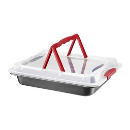 Tava copt cu capac plastic 42x29x5cm, invelis ILAG Basic, Lukrecja