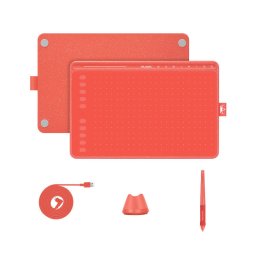 Tableta grafica HS611 RED graphic tablet 5080 lpi 258.4 x 161.5 mm USB