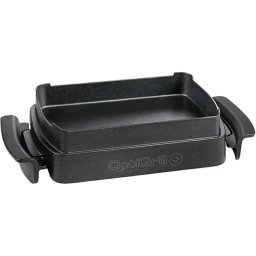 Gratar electric Tefal XA7258 OptiGrill Backschale Snacking & Baking edelstahl / schwarz