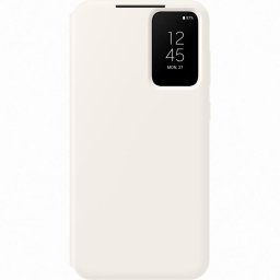Husa Smart Flip tip View Wallet Case pentru Galaxy S23 Plus (S916) Crem