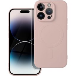 Husa Husa TPU OEM Silicone Mag Apple iPhone 14 Pro, MagSafe, Roz