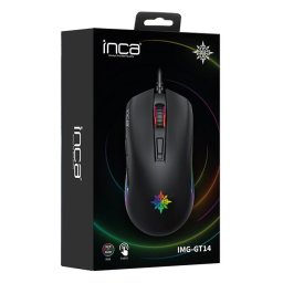 Mouse INCA Gaming Maus IMG-GT14-USB, SW, Negru