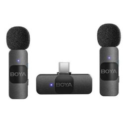 Microfon BY-V20-V2.0, Wireless, Negru