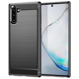 Husa Husa pentru Samsung Galaxy Note 10 4G / Note 10 5G - Techsuit Carbon Silicone - Black