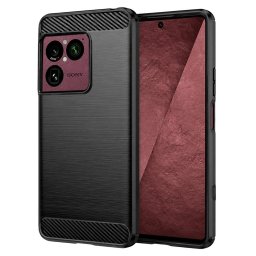 Husa Husa pentru Sony Xperia 1 VIII - Techsuit Carbon Silicone - Black