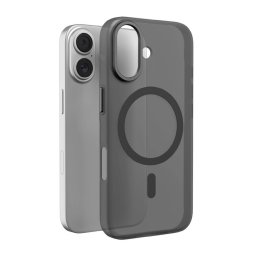 Husa Puro Lightfeel case for iPhone 17 compatible with MagSafe - transparent and black