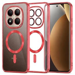 Husa Husa pentru Xiaomi Redmi Note 15 Pro+ 5G / Poco M8 Pro 5G - Techsuit Luxury Crystal MagSafe - Red
