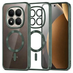 Husa Husa pentru Xiaomi Redmi Note 15 Pro+ 5G / Poco M8 Pro 5G - Techsuit Luxury Crystal MagSafe - Deep Green