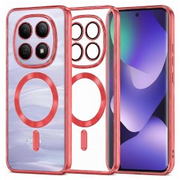 Husa Husa pentru Xiaomi Redmi Note 15 5G / Note 15 4G / Poco M8 5G - Techsuit Luxury Crystal MagSafe - Red