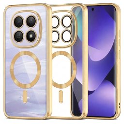 Husa Husa pentru Xiaomi Redmi Note 15 5G / Note 15 4G / Poco M8 5G - Techsuit Luxury Crystal MagSafe - Gold