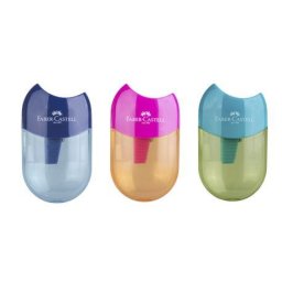 Articole pentru scoala Ascutitoare creion simpla Faber-Castell Apple Trend plastic cu container