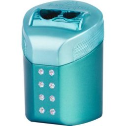 Articole pentru scoala Ascutitoare metalica dubla Faber-Castell Roll on Sparkle Pastel