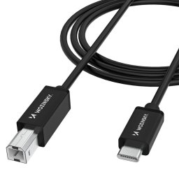 Cablu Imprimanta WZK WKDDY2S, USB-C - USB-B, 2m, Negru