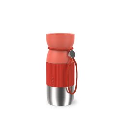 Termos Tefal beYou N2191510, inox, 0.36 L, 100% etanș, capac Quick Press, argintiu & portocaliu