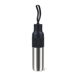 Termos Tefal beYou N3120710, inox, 0.7 L, 100% etanș, capac tip flip, argintiu & negru