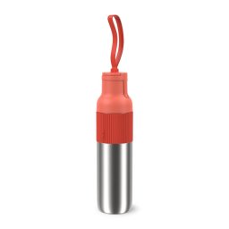 Termos Tefal beYou N3120910, inox, 0.7 L, fără BPA, 100% etanș, capac tip flip, argintiu & portocaliu