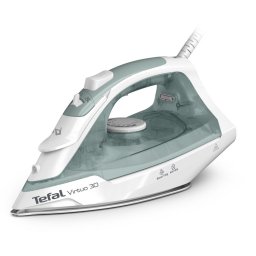Fier de calcat Fier de călcat cu abur Tefal Virtuo FV2C42E0, 2000W, jet abur 120g/min, abur variabil 0-27 g/min, rezervor apă 240 ml, talpă ceramică, sistem anticalcar, verde & alb