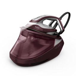 Fier de calcat inalta presiune Pro Express Vision Max GV9921E0 3000 W 8.8 bari abur variabil 0 - 215 g/min jet de abur pana la 850 g/min rezervor apa 1.2L talpa Durilium Airglide Autoclean abur vertical iluminare LED Visiniu/Alb