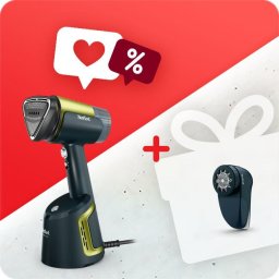Fier de calcat Pachet PROMO Aparat de călcat vertical cu abur Tefal AeroSteam DT9810F0 & Aparat de curățat scame Tefal JB7002E0
