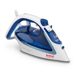 Fier de calcat Fier de călcat cu abur Tefal EASYGLISS PLUS FV5715E0, 2400 W, jet de abur 190 g/minut, abur variabil 45 g/min, Tehnologia Durilium AirGlide, alb /bleu