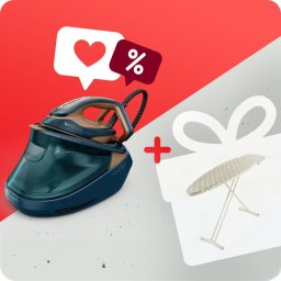 Fier de calcat Pachet PROMO Stație de călcat de înaltă presiune Tefal Pro Express Vision Max GV9920E0 & Masă de călcat Tefal TI1200E1