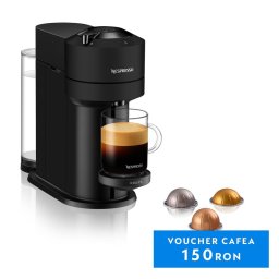 Espressor Cafetiera Capsule Nespresso Vertuo Next, 1500W, 19 Bar, 1.1L, WiFi, 5 Marimi Cafea, Negru