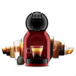Espressor Espressor cu capsule Krups NESCAFÉ® Dolce Gusto® Mini Me KP123H10, 1500 W, 15 bari, capacitate rezervor 0.8L, Tehnologia Play & Select, functie Eco, rosu & negru