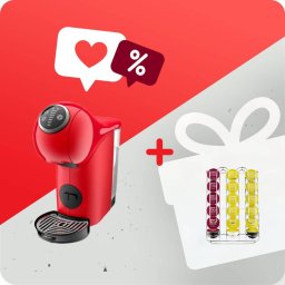 Espressor Pachet PROMO Espressor cu capsule Krups NESCAFÉ® Dolce Gusto® Genio S Plus KP340510 & Suport pentru capsule KRUPS Nescafe Dolce Gusto XB201000