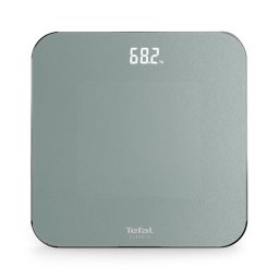 Cantar Cântar de baie Tefal Classic PP1903V0, 180 KG, gradații la 100 g, 31 x 31 cm, sticlă, gri